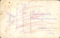 CPA Avant l'Attaque Le Baiser Militaria