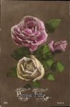 CPA Bonne Fete Fleurs