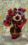 CPA Bonne Fete Fleurs