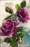 CPA Bonne Fete Fleurs