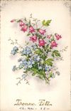 CPA Bonne Fete Fleurs