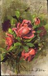 CPA Bonne Fete Fleurs