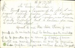 CPA Porte Bonheur fleurs