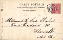 CPA Trefle Porte Bonheur fleurs sechees