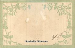 CPA Souhaits Sinceres 