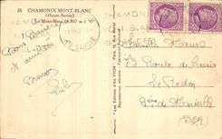 CPA Chamonix Mont Blanc Haute Savoie Le Mont Blanc 