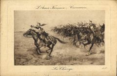 CPA L'Armee Francaise La Charge 