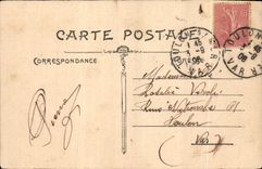 CPA Recevez mes Souhaits poire vobre Fete Fleurs