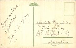 CPA Porte Bonheur Fleurs