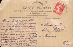 CPA Bonne Annee Femme