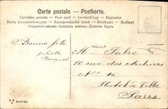 CPA Heureuses Paques fleurs