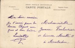 CPA Joyeuses Paques Fleurs Enfant