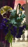CPA Bonne Annee Fleurs