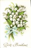 CPA Porte Bonheur Fleurs