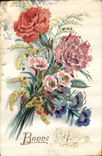 CPA Bonne Fete Fleurs