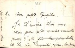 CPA Heureuse Annee Trefles