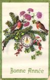 CPA Bonne Annee Oiseau