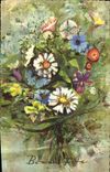 CPA Bonne Fete Fleurs