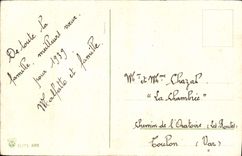 CPA Bonne Annee Fleurs