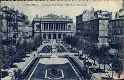CPA Marseille Le Square de la Bourse 