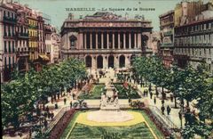 CPA Marseille Le Square de la Bourse 