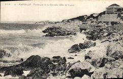 CPA Marseille Promenade de la Corniche Effet de Vague 