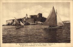 CPA Marseille Le Chateau d'If bati par Francois et qui servit Longtemps de Prison d'Etat 