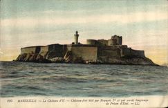 CPA Marseille Chateau d'If Chateau fort bati par Francois et qui servit longtemps de Prison d'Etat 