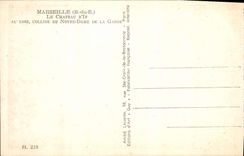 CPA Marseille Bouches du Rhone Le Chateau d'If au Lion Colline de Notre Dame de la Garde 