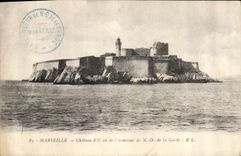 CPA Marseille Chateau d'If vu de l'Ascenseur de Notre Dame de la Garde 