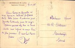 CPA Marseille Bouches du Rhone Impression Orientale 