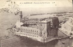 CPA Marseille Panorama du Fort St Jean 