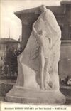 CPA Monument Edmond Rostand par Paul Gondard Marseille 