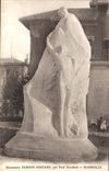 CPA Monument Edmond Rostand par Paul Gondard Marseille 