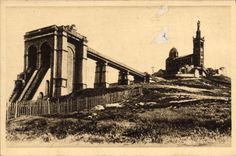 CPA Marseille Ascenseurs et Coline de Notre Dame de la Garde 