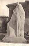 CPA Monument Edmond Rostand par Paul Gondard Marseille 