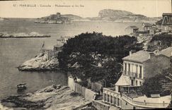 CPA Marseille Corniche Malmousque et les Iles 