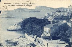 CPA Marseille La Corniche Panorama de Maldorme 