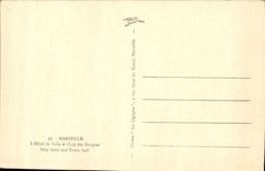 CPA Marseille L'Hotel de Ville et Cale dos Barques Bateaux