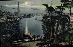 CPA Marseille Le Vieux Port et le Pont Transbordeur 