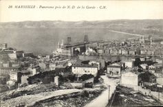 CPA Marseille Panorama pris de Notre Dame de la Garde 