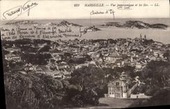 CPA Marseille Vue Panoramique et les Iles 