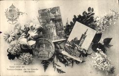 CPA Souvenir de Notre Dame de la Garde Marseille 