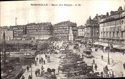 CPA Marseille Quai des Belges 