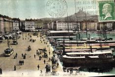 CPA Marseille Quai des Belges Bateaux