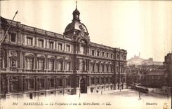 CPA Marseille La Prefecture et Vue de Notre Dame 