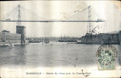 CPA Marseille Entree du Vieux port Le Transbordeur 