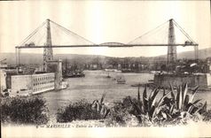 CPA Marseille Entree du Vieux Port et  Pont Transbordeur 