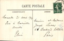 CPA Marseille Le Fort St Jean et l'Entree du Port 