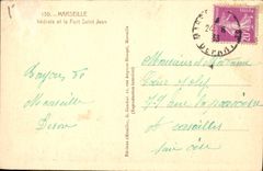 CPA Marseille La Cathedrale et le Fort Saint Jean 